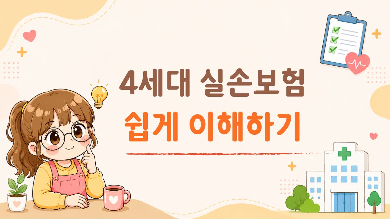 4세대 실손보험 쉽게 이해하기