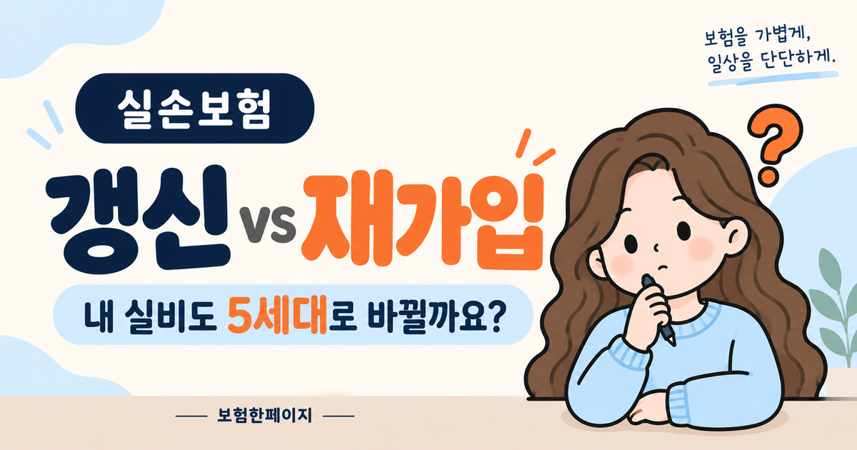 실손보험갱신,실손보험재가입